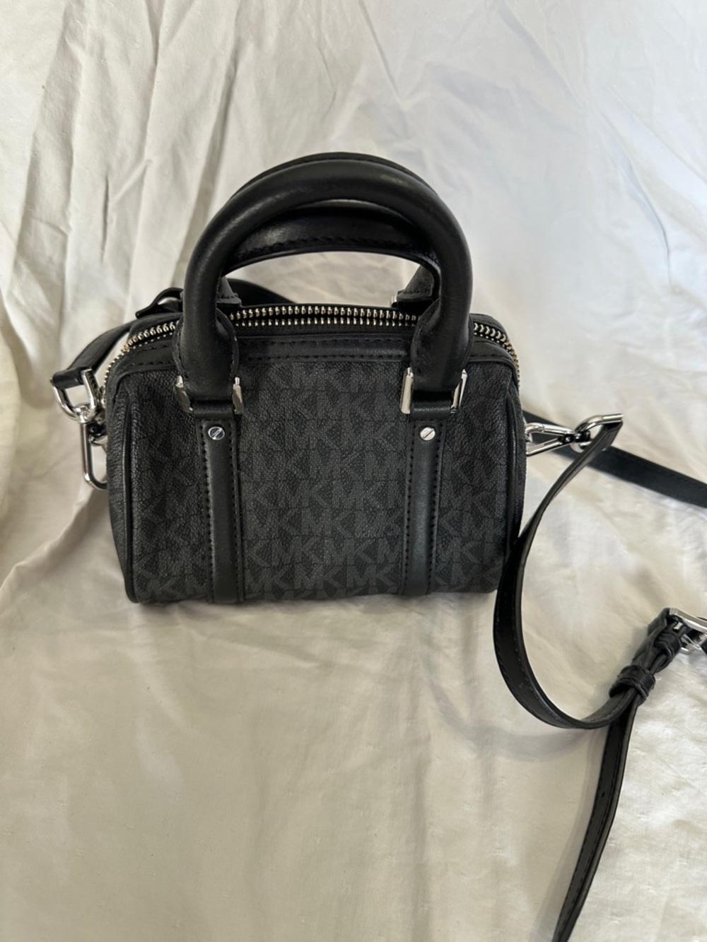Michael Kors Black Signature Mini Satchel - Picture 3 of 5